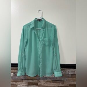 Women’s Outback Red Teal Button-Down Shirt Medium